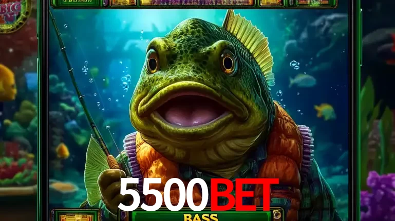Personagem de peixe pescador do popular jogo de slot com tema de pescaria, uma das emocionantes opções de caça-níqueis para jogar e ganhar no cassino 5500bet.